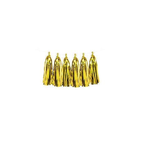 GUIRLANDE DE TASSEL DOREE 2 M 