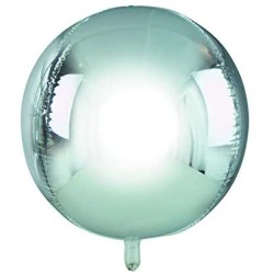 BALLON METALLIQUE ORBZ 15" ARGENT 