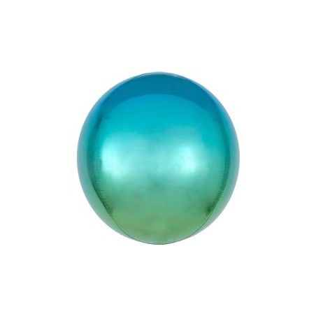 BALLON METALLIQUE ORBZ 15" VERT TIFFANY  