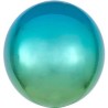 BALLON METALLIQUE ORBZ 15" VERT TIFFANY  
