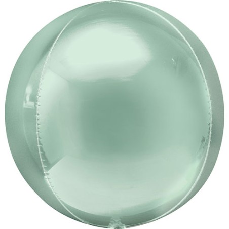 BALLON METALLIQUE ORBZ 15" TIFFANY PLATINE 