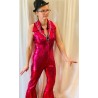 DEGUISEMENT COMBINAISON DISCO FUCHSIA TAILLE 36/38