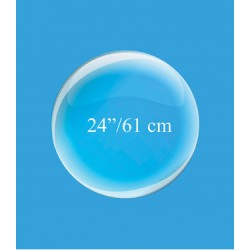 BALLON BULLE CRISTAL TRANSPARENT 24" 61 CM 