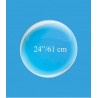 BALLON BULLE CRISTAL TRANSPARENT 24" 61 CM 