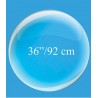 BALLON BULLE CRISTAL TRANSPARENT 36" 92 CM 