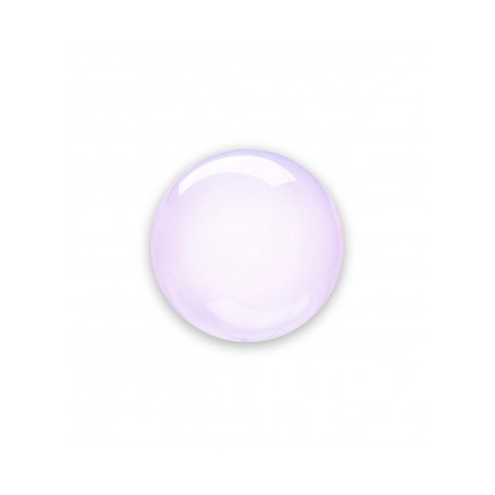 BALLON BULLE TRANSPARENT  VIOLET 45 CM 