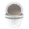 45 CAISSETTES DE CUISSON EN PAPIER POUR CUPCAKE ARGENT