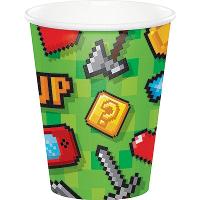 8 GOBELETS JEUX VIDEO 266 ML EN CARTON 8 GOBELETS JEUX VIDEO 266 ML EN CARTON