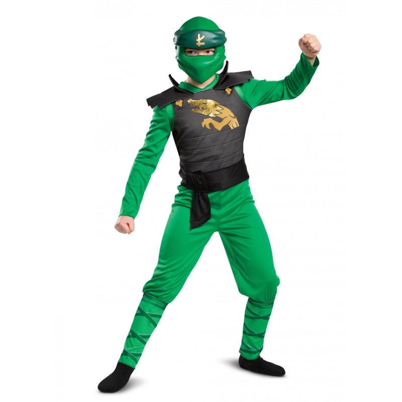 DEGUISEMENT LEGACY LLOYD NINJAGO VERT  TAILLE 7-8 ANS 