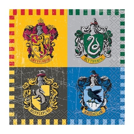 16 SERVIETTES HARRY POTTER 25 X 25 CM