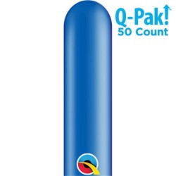 50 BALLONS A MODELER  260 Q-PACK BLEU PERIWINKLE