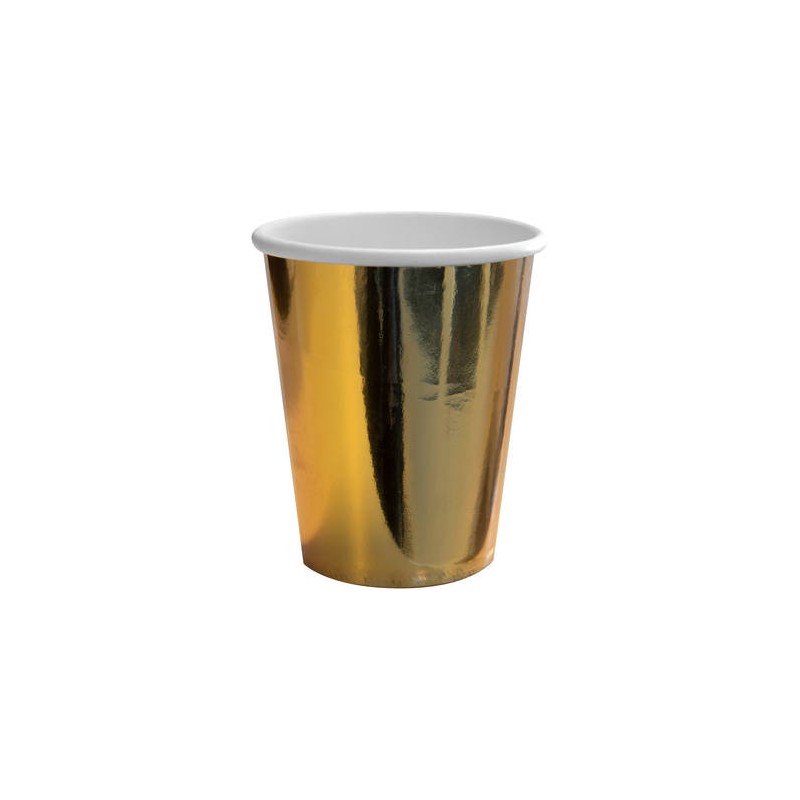 8 GOBELETS OR METALLIQUES 250 ML 8 GOBELETS OR METALLIQUES 250 ML