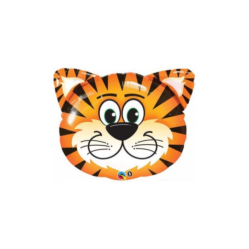 BALLON METALLIQUE TETE DE TIGRE 30 CM BALLON METALLIQUE TETE DE TIGRE 30 CM