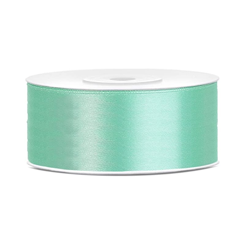 RUBAN SATIN DOUBLE FACE VERT EAU 25 MM X 25 M RUBAN SATIN DOUBLE FACE VERT EAU 25 MM X 25 M
