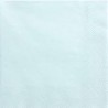 20 SERVIETTES CARRE BLEU CLAIR 33 X 33 CM 