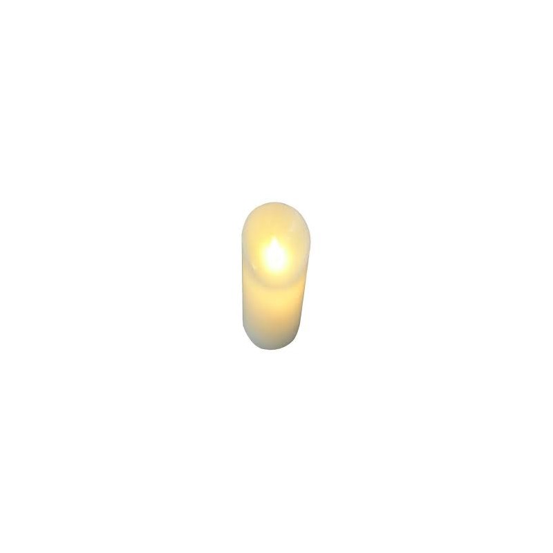BOUGIE LED FLAMME DANSANTE BLANC 9 CM X 18 CM 