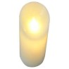 BOUGIE LED FLAMME DANSANTE BLANC 9 CM X 18 CM 