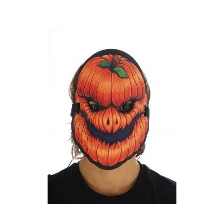 MASQUE LUMINEUX CITROUILLE A LED REACTIVES