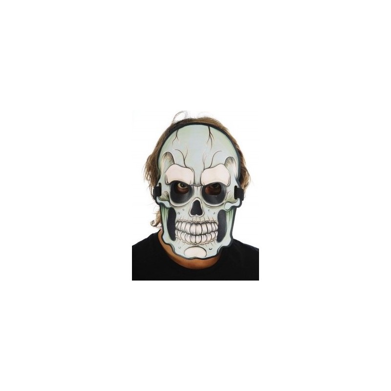 MASQUE LUMINEUX TETE DE MORT A LED REACTIVES
