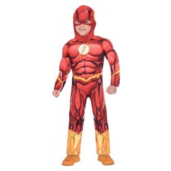 DEGUISEMENT SUPERHEROS THE FLASH MUSCLE TAILLE 8-10 ANS