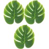 LOT DE 3 FEUILLES TROPICALES 29 X 35 CM  