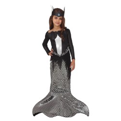 DEGUISEMENT SIRENE NOIRE HALLOWEEN TAILLE 7/9 ANS