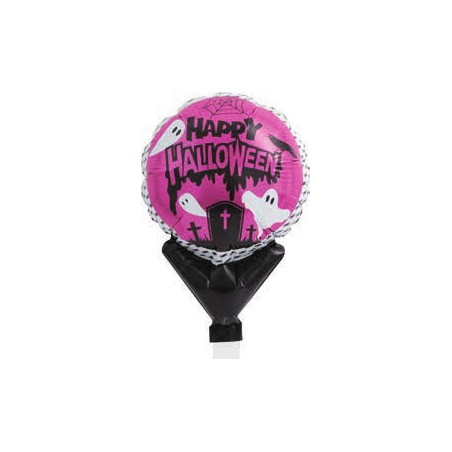 BALLON METALLIQUE 5'' HAPPY HALLOWEEN FANTOME 