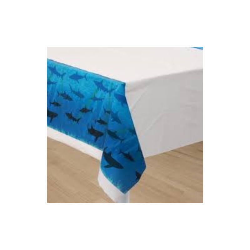 NAPPE PLASTIQUE REQUIN 137CM X 274CM 