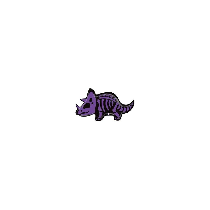 BALLON METALLIQUE TRICERATOPS SQUELETTE VIOLET 104 CM BALLON METALLIQUE TRICERATOPS SQUELETTE VIOLET 104 CM