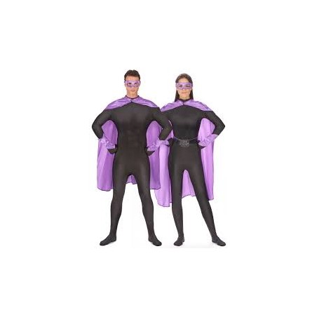 DEGUISEMENT SUPER HEROS CAPE ET MASQUE VIOLET