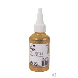 FLACON PAILLETTE OR 50 GR 