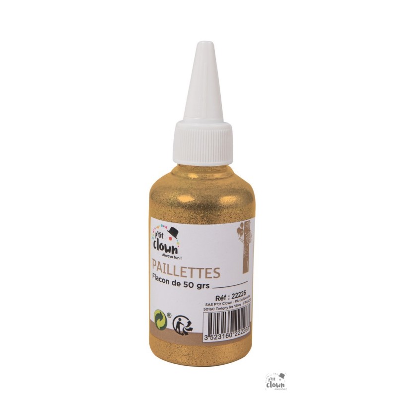 FLACON PAILLETTE OR 50 GR FLACON PAILLETTE OR 50 GR