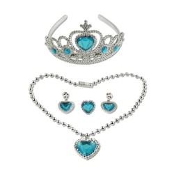 COURONNE - PRINCESSE DES NEIGES -BLEU CLAIR AVEC BAGUETTE 