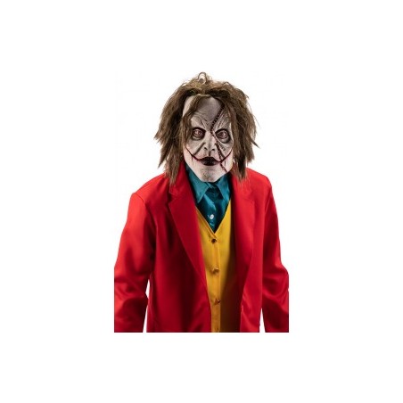 MASQUE CLOWN JOKER AUX CHEVEUX VERTS