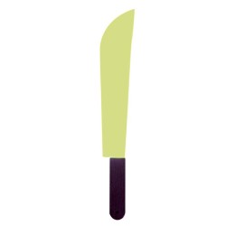 GRAND COUTEAU OU MACHETTE PHOSPHORESCENTE
