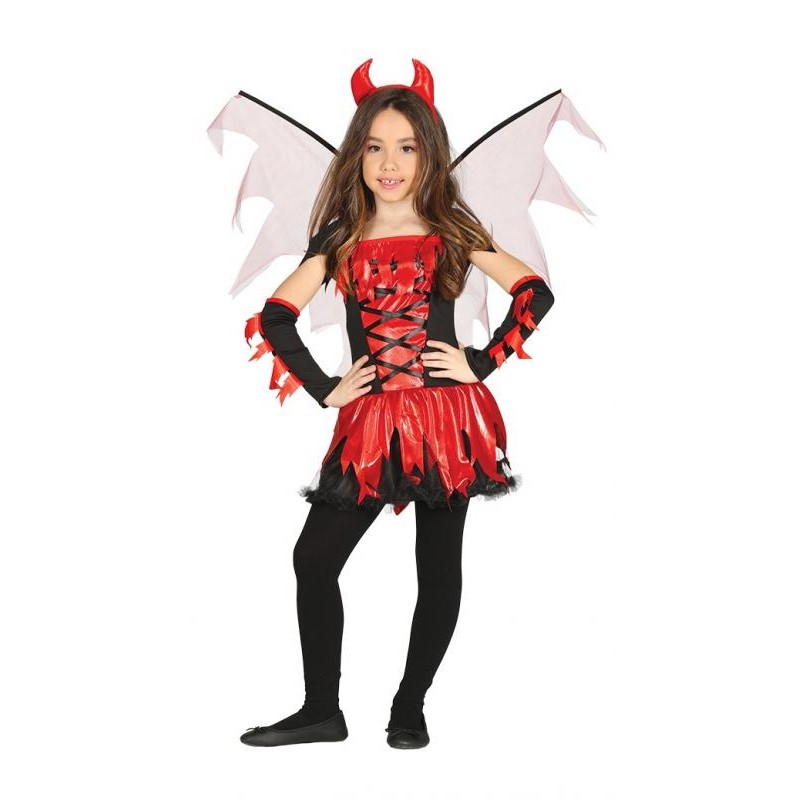 DEGUISEMENT DIABLESSE AVEC AILES ROUGE ET NOIR TAILLE 116 OU 5-6 ANS DEGUISEMENT DIABLESSE AVEC AILES ROUGE ET NOIR TAILLE 116 OU 5-6 ANS