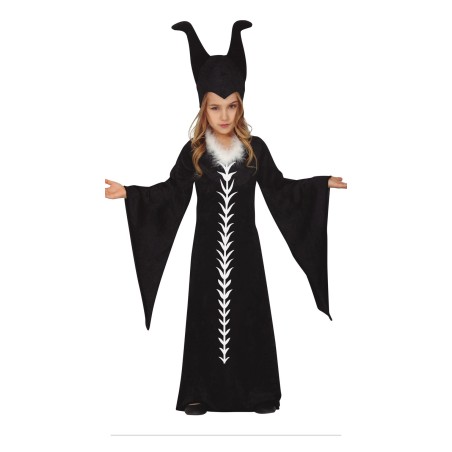 DEGUISEMENT HALLOWEEN ENFANT ROBE NOIR  DEVIL FAIRY TAILLE 10-12 ANS 