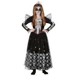 DEGUISEMENT ROBE PRINCESSE SQUELETTE TAILLE 10 - 12  ANS 
