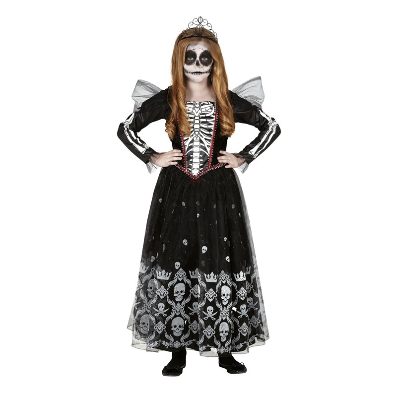 DEGUISEMENT ROBE PRINCESSE SQUELETTE TAILLE 10 - 12 ANS DEGUISEMENT ROBE PRINCESSE SQUELETTE TAILLE 10 - 12 ANS