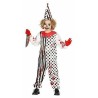 DEGUISEMENT HALLOWEEN ENFANT CLOWN BLANC  TAILLE 10-12  ANS 