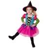 DEGUISEMENT SORCIERE COLOREE TAILLE 140 CM 