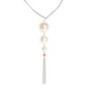 COLLIER AVEC GRANDE PERLE BLANCHE ANNEE 20 