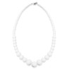 COLLIER DE PERLE BLANCHE DIFFERENTE TAILLE 
