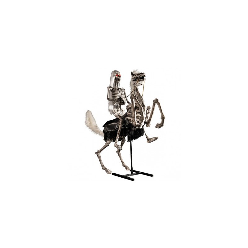 CHEVAL BLANC AVEC SQUELETTE AUX LONGS CHEVEUX BLANC CHEVAL BLANC AVEC SQUELETTE AUX LONGS CHEVEUX BLANC