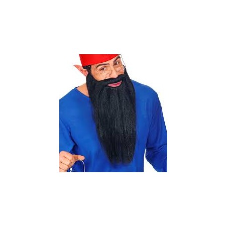 LONGUE BARBE AVEC MOUSTACHE NOIR