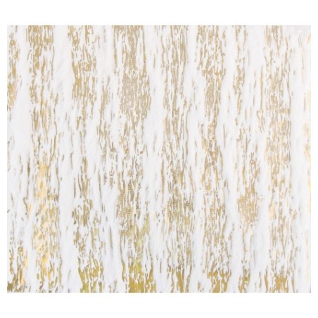 CHEMIN DE TABLE NEIGE OR 28 CM X 3 M