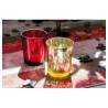 BOUGEOIR ROUGE METAL 5.5 CM X 6.7 CM
