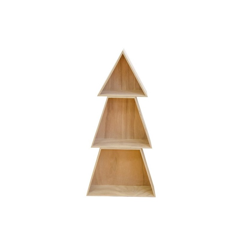 ARBRE DE NOEL BOIS 3 PIECES GIGOGNE 50 X 12 X 100 CM ARBRE DE NOEL BOIS 3 PIECES GIGOGNE 50 X 12 X 100 CM