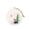 BOULE DE VERRE PÈRE NOEL BARBU 7 X 6.5 X 8 CM
