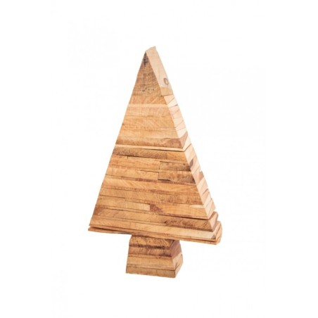 CENTRE DE TABLE SAPIN BOIS 18.5 X 5.5 X 31 CM